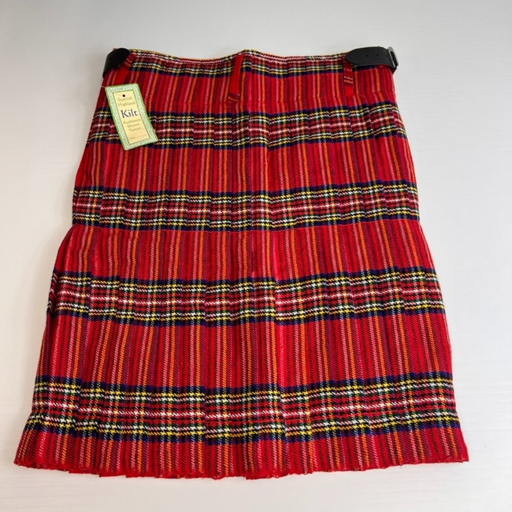 Scottish Highland Kilt Men 34 Woven Tartan Resort Work Party Casual 34x24 Core